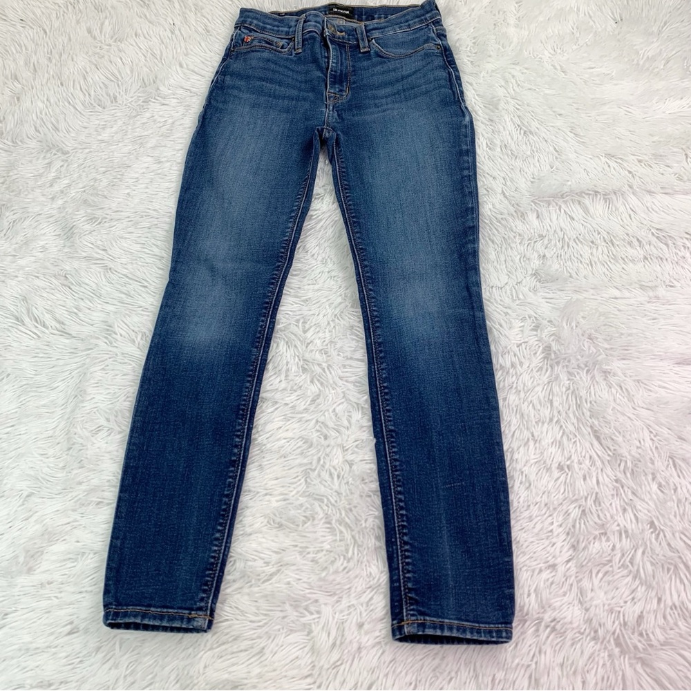 Hudson mid rise ankle Natalie super skinny Jeans in‎ blue